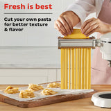  Instant® Pasta Accessory Set for Stand Mixer Pro with text fresh is best cut your own pasta for better texture &amp; flavor