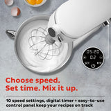  Instant 7.4-quart Stand Mixer, Pro with texxt Choose Speed. Set Time. Mix it Up.