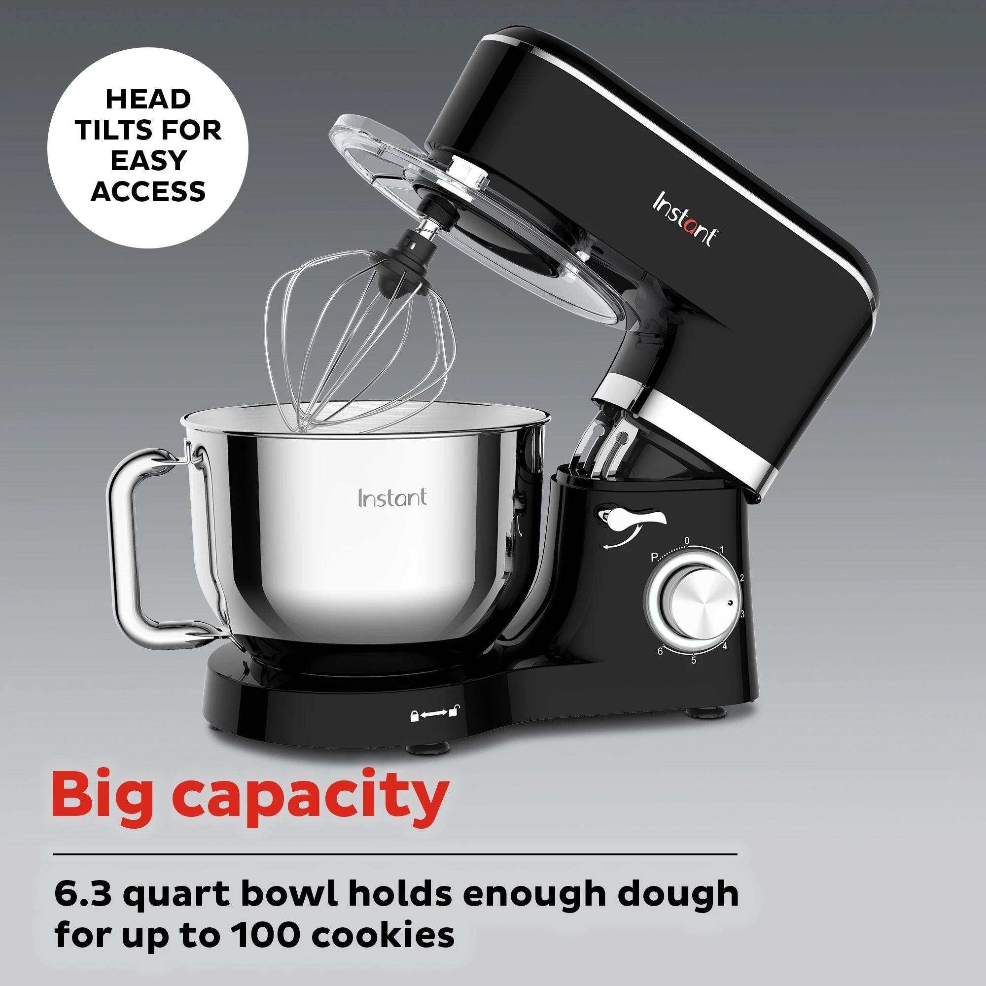 instant pot stand mixer vs kitchenaid Instant Pot® 6.3QT Stand Mixer, Black