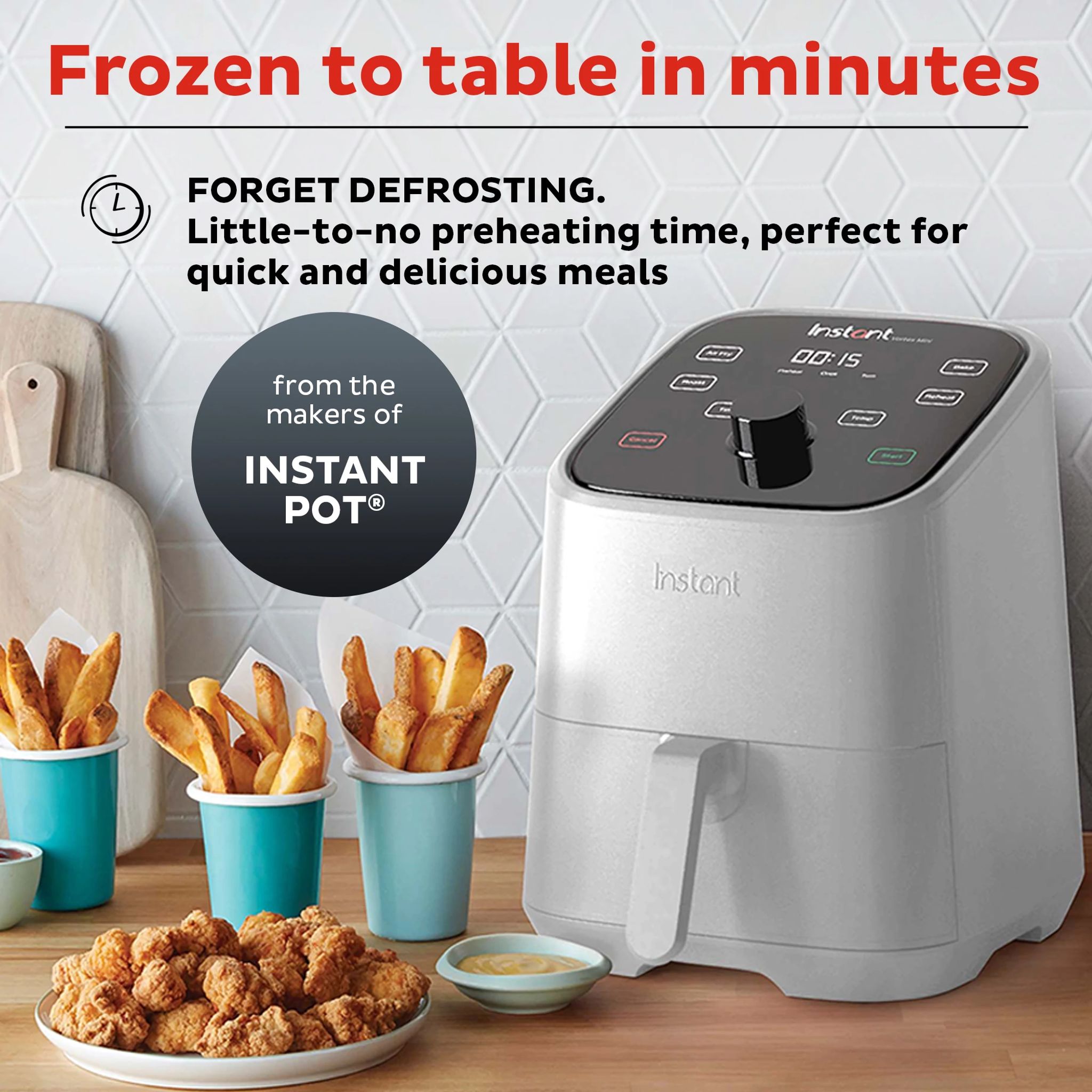 Instant Pot Vortex Mini 2 quart Air Fryer White