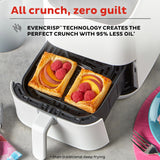  Instant™ Vortex™ Mini 2-quart Air Fryer, White with text All crunch, zero guilt