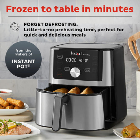  Instant™ Vortex™ Plus 4-quart Air Fryer with text Frozen to table in minutes