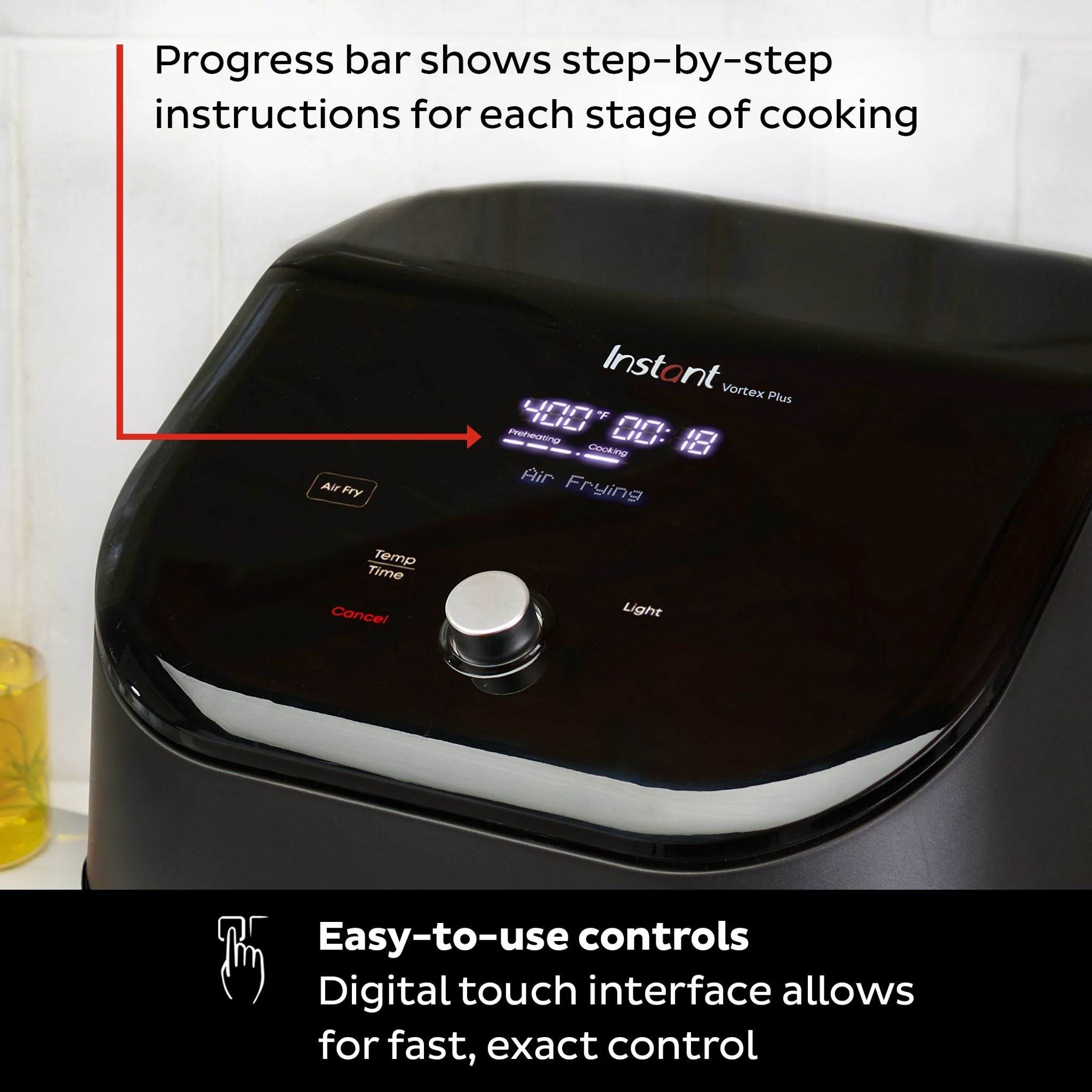Instant Vortex Plus 6 quart Clear Cook Air Fryer Instant Pot