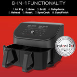  Vortex™ Plus Dual Black 8-quart Air Fryer with ClearCook