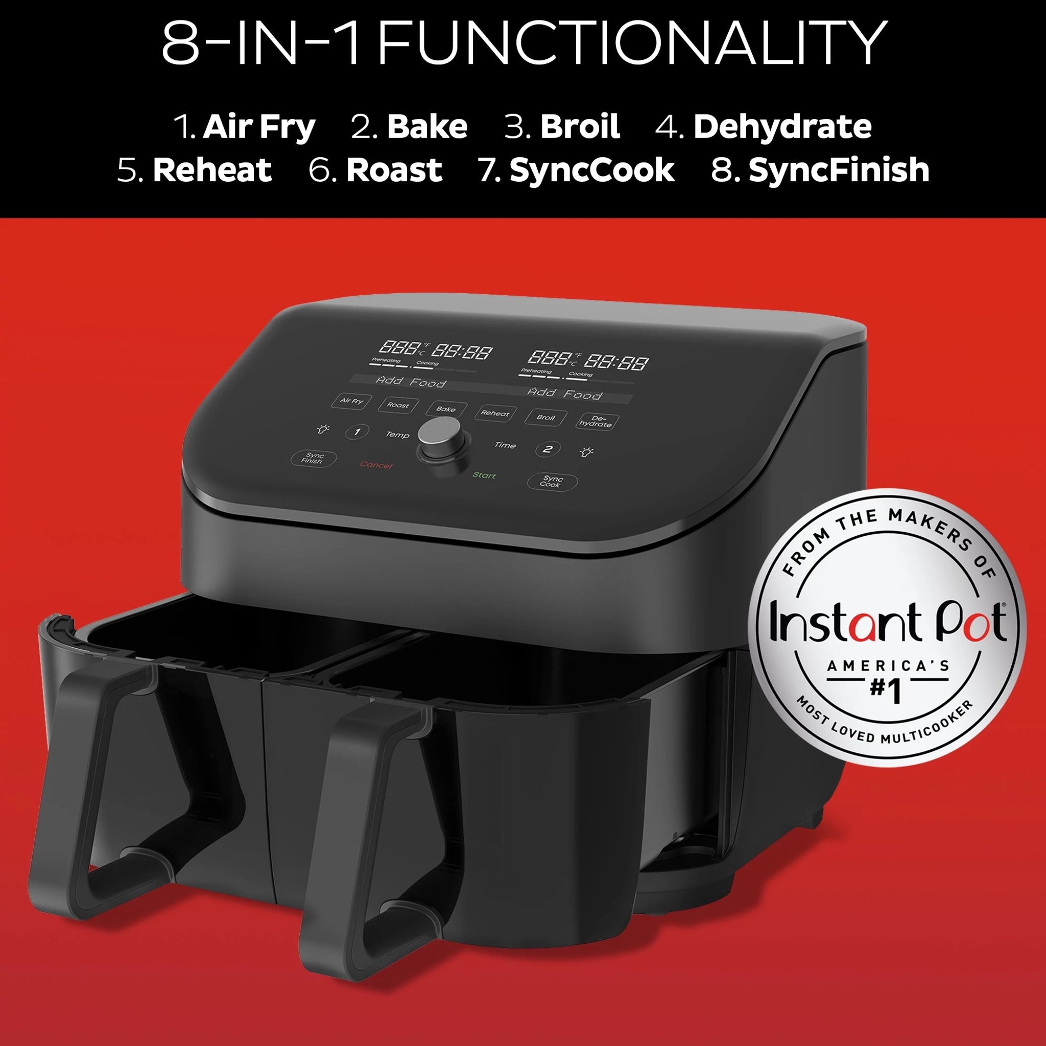 Instant Vortex Plus Dual Basket 8 Quart Air Fryer Troubleshooting Guide