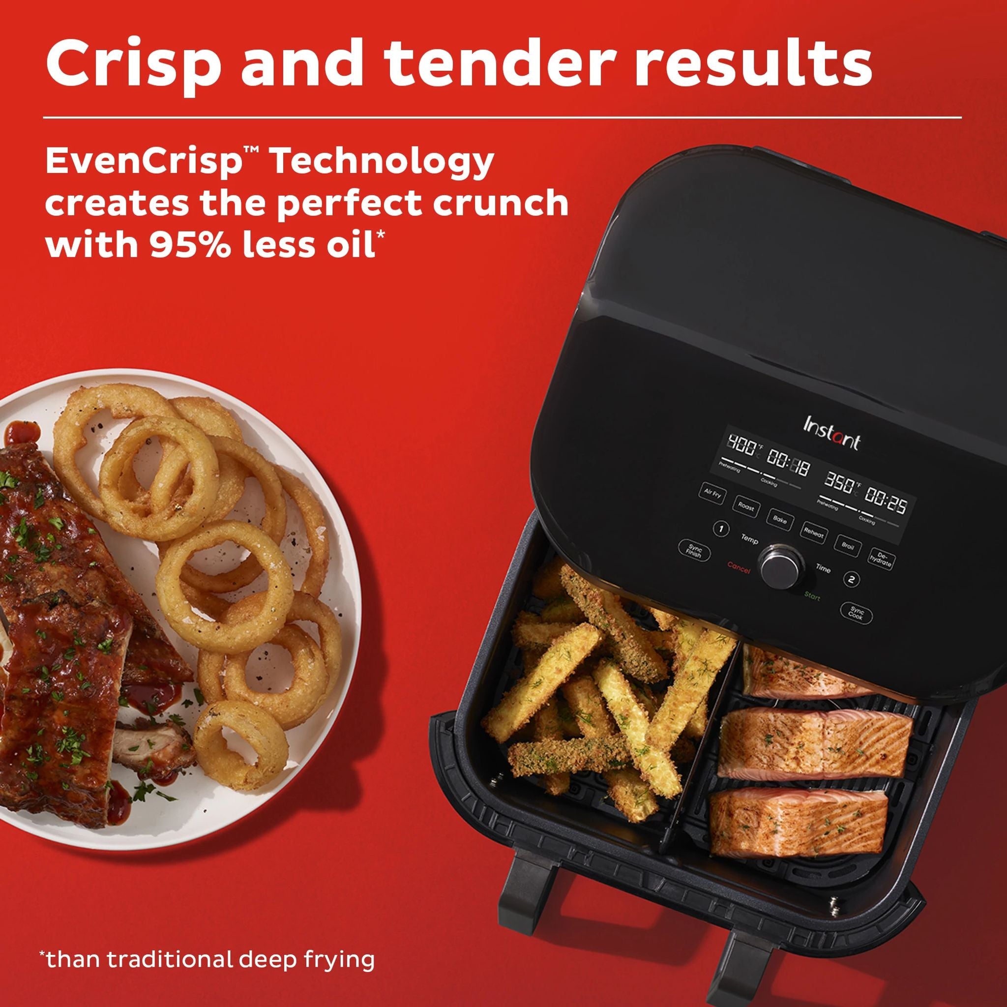 Instant Pot Vortex 9 quart Air Fryer with VersaZone Technology