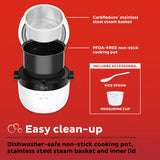  Instant™ 20-cup Multigrain Cooker easy clean-up dishwasher safe nonstick cooking pot stainless steel steam basket &amp; inner lid