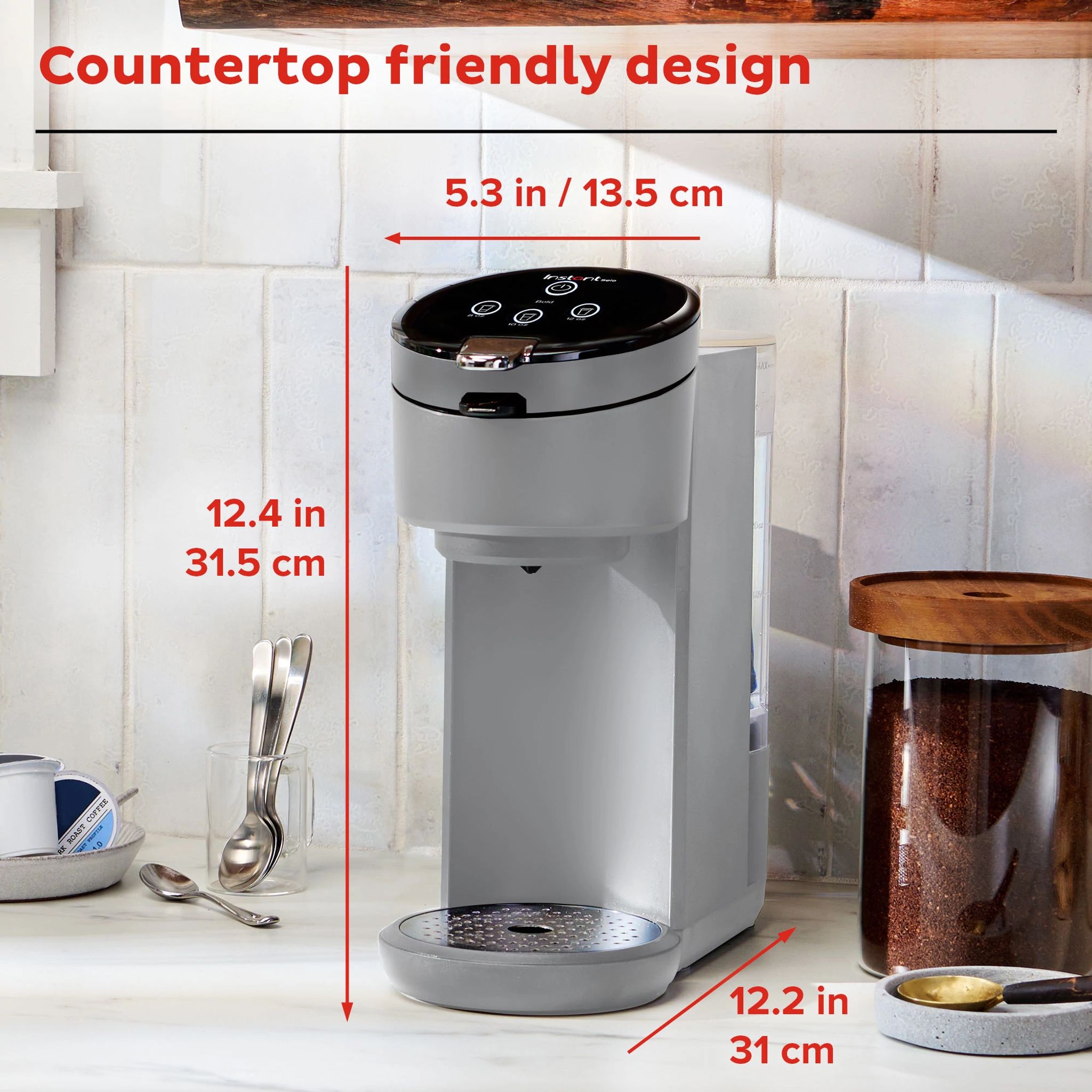 Instant Pot Solo Single Serve Coffee Maker Gray