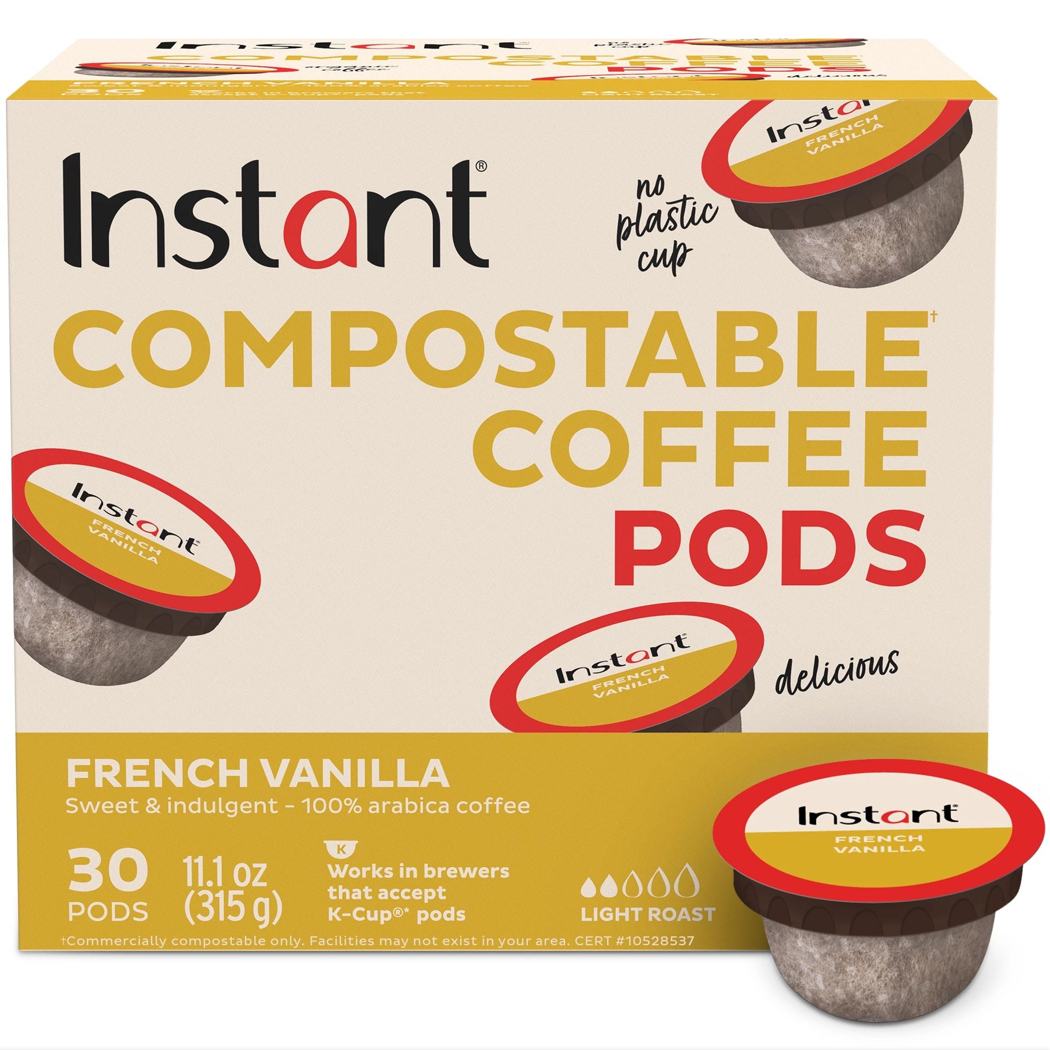 Compostable k cups top