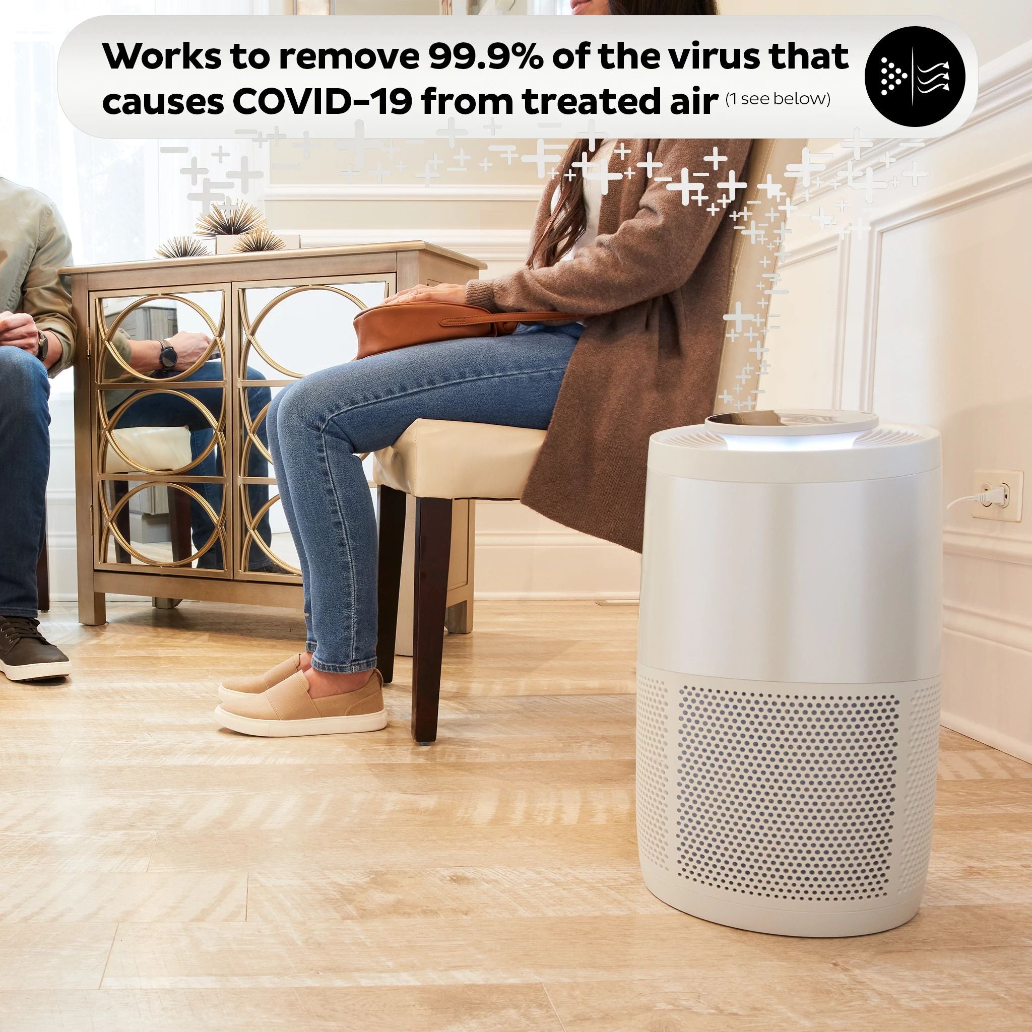 Instant Air Purifier Medium with Night Mode Pearl